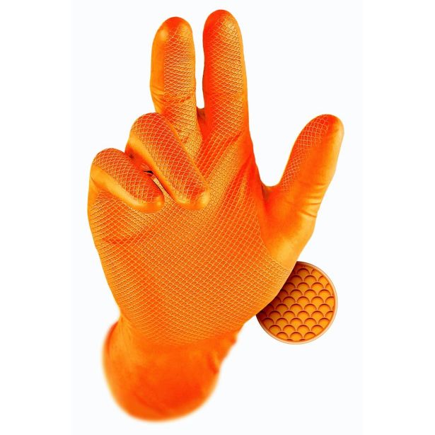 ROKAVICE ZA ENKRATNO UPORABO GRIPPAZ ORANŽNE 246 4/1 ŠT. L