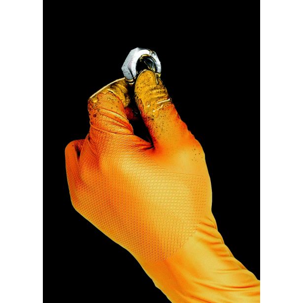 ROKAVICE ZA ENKRATNO UPORABO GRIPPAZ ORANŽNE 246 4/1 ŠT. L