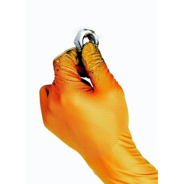 ROKAVICE ZA ENKRATNO UPORABO GRIPPAZ ORANŽNE 246 4/1 ŠT. XL