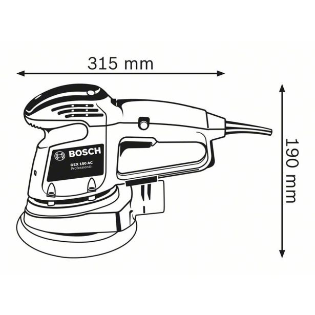 ROTACIJSKI BRUSILNIK BOSCH GEX 34-150