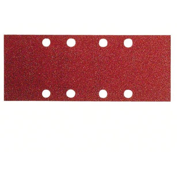 SAMOPRITDILNI BRUSNI LIST BOSCH 10-DELNI SET C430 RDEČ 93X185 MM G100 8 LUKENJ