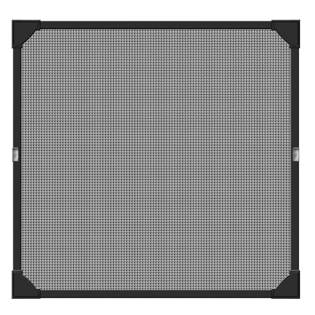 SCHELLENBERG MAGNETNI OKVIR ZA OKNO Z ZAŠČITNO MREŽO PROTI INSEKTOM IZ FIBERGLASA 100X120 CM ANTRACIT