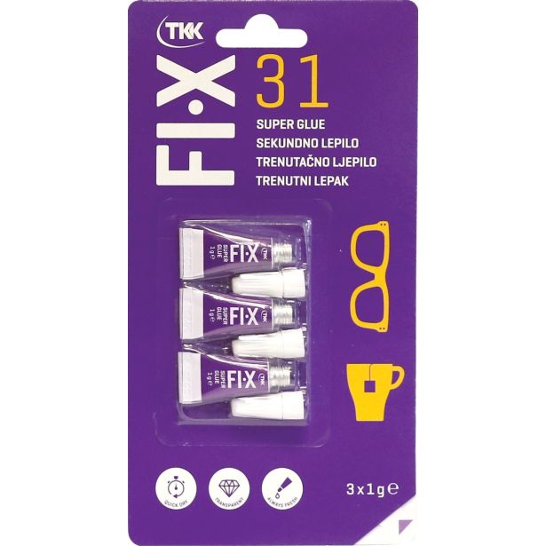 SEKUNDNO LEPILO FIX 31 3X1 G