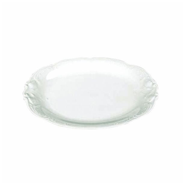 SERVIRNI KROŽNIK 33 CM BEL FRYDERIKA OVAL