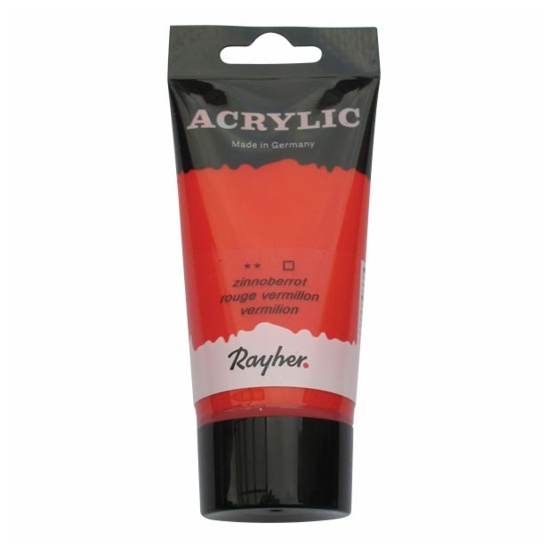 BARVA RAYHER AKRILNA 75 ML RDEČA CINOBER ARTISTS