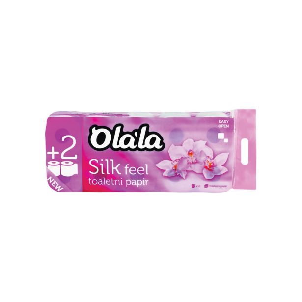 TOALETNI PAPIR OLALA BEL 3-SL 10 ROL V PAK OLALA SILK FEEL 185 LIST.