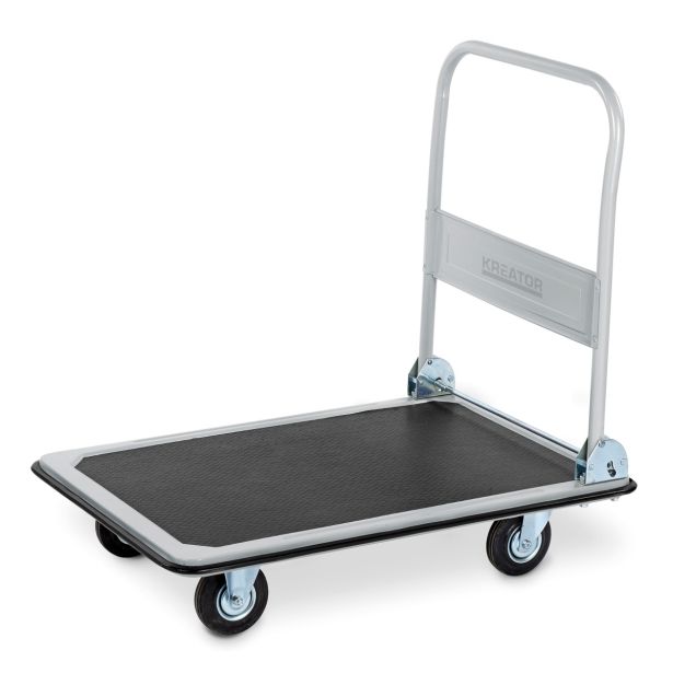TRANSPORTNI VOZIČEK S PREKLOPNIM ROČAJEM KREATOR, PLATO 61X92 CM, NOSILNOST 300 KG