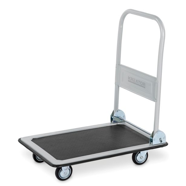 TRANSPORTNI VOZIČEK S PREKLOPNIM ROČAJEM KREATOR, PLATO 74X48 CM, NOSILNOST 150 KG