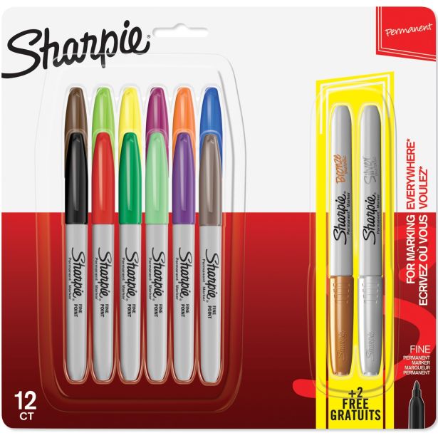 USTVARJALNI SET SHARPIE MARKER SHARPIE FINE 12/1+2 GRATIS