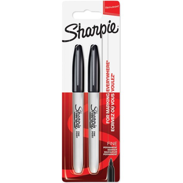 USTVARJALNI SET SHARPIE MARKER SHARPIE FINE 2/1 BLACK - BLISTER