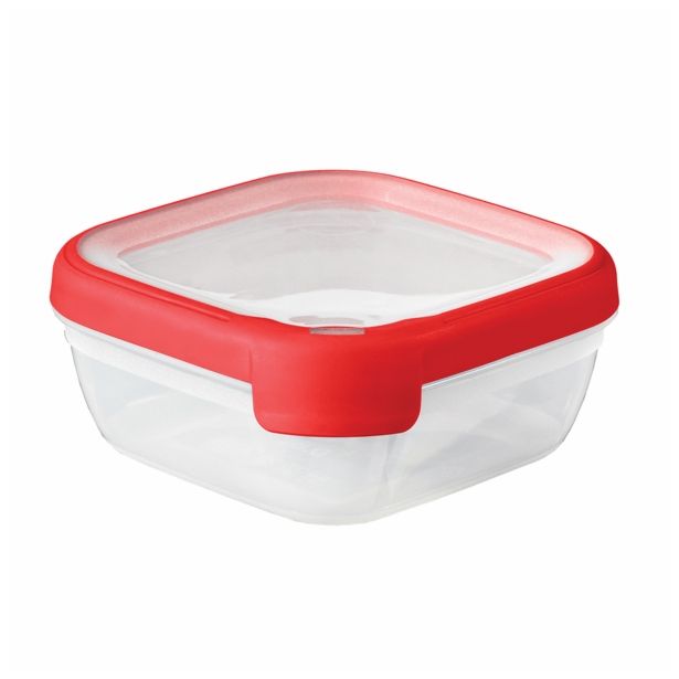VEČNAMENSKA DOZA CURVER 0.75 L 15X15X6.5 CM RDEČA