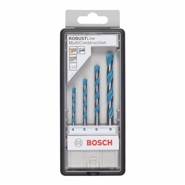 VEČNAMENSKI SVEDER BOSCH 4-5-6-8 MM 4 DELNA ROBUST LINE
