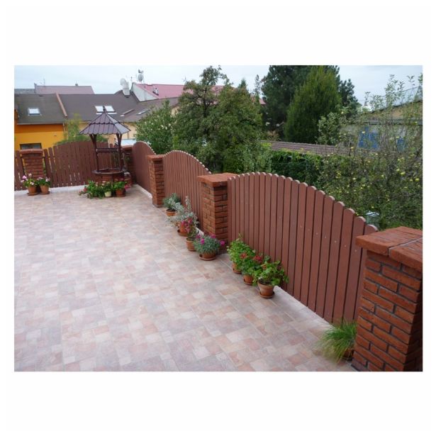 VERTIKALNA PVC DESKA CORTINAPLAST 21X78X1000 MM RJAVE BARVE