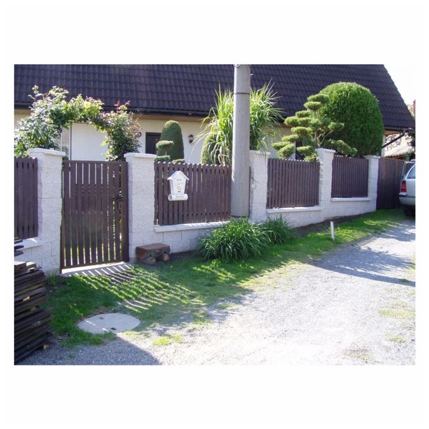 VERTIKALNA PVC DESKA CORTINAPLAST 21X78X1000 MM RJAVE BARVE