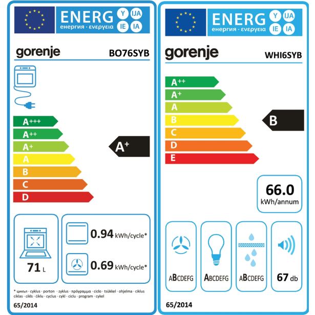 VGRADNA PEČICA + PLOŠČA GORENJE BO76SYB + IT643SYB + WHI6SYB