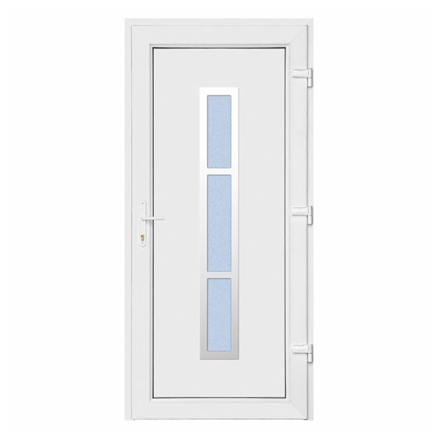 VHODNA PVC VRATA CANDO ALABAMA BELA 98X208 CM D INOX S KLJUKO