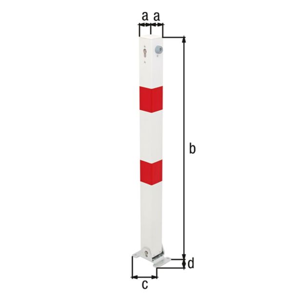 ZAPORNI STEBRIČEK PASSAU-ROYAL 70X70/1200 MM KVADRATEN