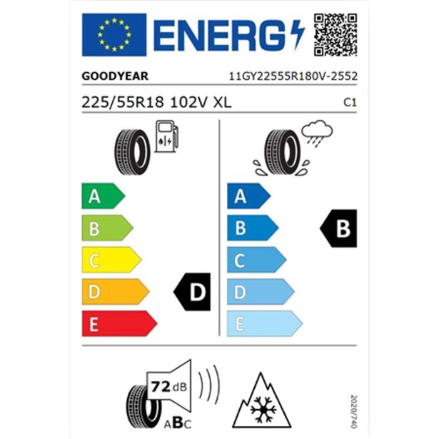 ZIMSKA GUMA GOODYEAR 225/55R18 102V XL UG PERFORMANCE G1 SUV