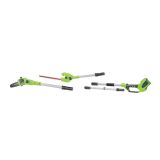 AKUMULATORSKA VIŠINSKA ŽAGA GREENWORKS 40V 2V1 BREZ BATERIJE IN POLNILNIKA G40PSH