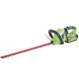 AKUMULATORSKE ŠKARJE ZA ŽIVO MEJO 61 CM GREENWORKS 40V Z 2AH BATERIJO IN POLNILNIKOM G40HT61K2