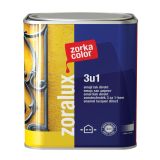 ANTIKOROZIVNI PREMAZ ZORKA DEKOR ZORALUX 3V1 EMAJL LAK DIREKT BELA 0.75 L 9016