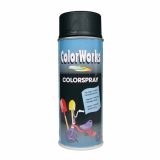 BARVNI SPREJ COLORWORKS ALKID RAL.: 9005 400 ML ČRNI MAT