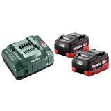 BATERIJE IN POLNILNIKI METABO BASIC SET 2X LIHD 5.5 AH