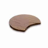 IZDELEK IZ KAMNA ALPCOLOR STOPNIK POLMESEC, 2-4CM, FI 40CM, RJAVI