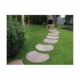 IZDELEK IZ KAMNA ALPCOLOR STOPNIK POLMESEC, 2-4CM, FI 40CM, RJAVI
