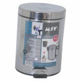 KOŠ ZA SMETI MSV S PEDALKO, 5 L, INOX