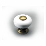 POHIŠTVENI ROČAJ HETTICH DIY GUMB FI 26 MM PORCELAN, BEL