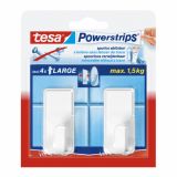 SAMOLEPILNI IZDELEK TESA POWERSTRIPS KLJUKICA KLASIK BELA 2 KOSA
