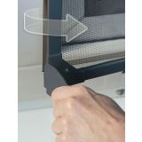 SCHELLENBERG MAGNETNI OKVIR ZA OKNO Z ZAŠČITNO MREŽO PROTI INSEKTOM IZ FIBERGLASA 100X120 CM ANTRACIT