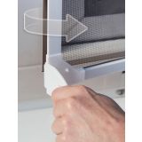 SCHELLENBERG MAGNETNI OKVIR ZA OKNO Z ZAŠČITNO MREŽO PROTI INSEKTOM IZ FIBERGLASA 100X120 CM BEL