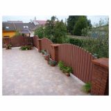 VERTIKALNA PVC DESKA CORTINAPLAST 21X78X1000 MM RJAVE BARVE
