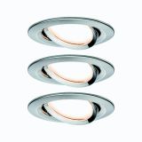 VGRADNI LED REFLEKTOR RL NOVA COIN 3X6.5W 3SDIM OKROG. BRUŠ.JEKLO/ALU GIB