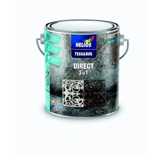 ANTIKOROZIVNI PREMAZ HELIOS TESSAROL DIRECT 3IN1 RAL 9005 ČRNI 2.5 L