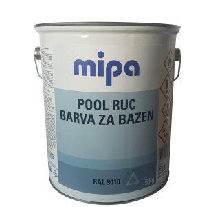 BARVA ZA BAZEN MIPA POOL RUC 5KG RAL.: 9010 BELA