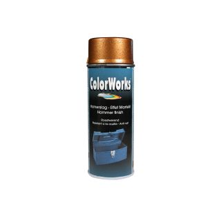 BARVNI SPREJ COLORWORKS ALKID ZA ORODJA ZLAT 400 ML - HAMERSLAG EFEKT