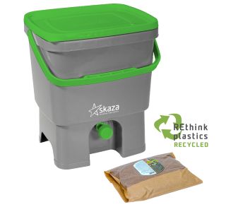 BOKASHI ORGANKO 1  (1 X 16 L), GREY GREEN// 80001 BRAN (1KG)