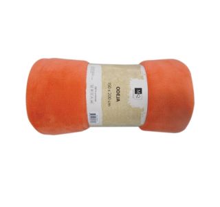 DEKORATIVNA ODEJA MQ 150X200 CM ORANŽNA