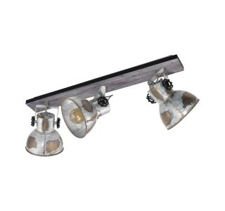 DEKORATIVNI REFLEKTOR EGLO BARNSTAPLE E27 MAX 3X40W CINK / RJAVA PATINA