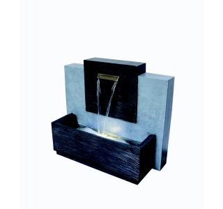 FONTANA 80X34 VIŠ 71 CM S KORITOM GRANIT / CEMENT