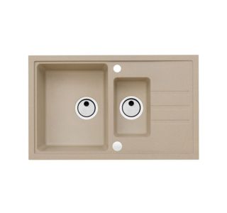 GRANITAL POMIVALNO KORITO ALVEUS INTERMEZZO 70, BEIGE-G55 780X480 MM