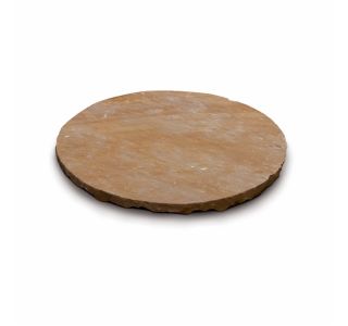 IZDELEK IZ KAMNA ALPCOLOR STOPNIK OKROGLI, 2-4CM, FI 40CM, RJAVI