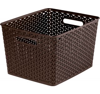 KOŠARA ZA SHRANJEVANJE CURVER RATAN 18L RJAVA PLASTIKA