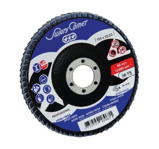 LAMELNI BRUSNI DISK POŠ. SWATYCOMET-P 125X22.23 MM K40 ZA INOX