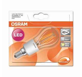 LED ŽARNICA E14 RETROFIT RF CLP40 4.5W/827 DIM 220-240V BUČKA PROZORNA