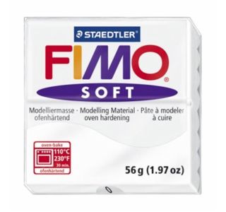 MODELIRNA MASA, PLASTELIN FIMO SOFT 0, BELA 56 G