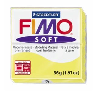 MODELIRNA MASA, PLASTELIN FIMO SOFT 10, SV.RUMENA 56 G